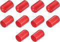 uxcell 10pcs Rubber End Caps 13.5mm ID Vinyl Round End Cap Cover Screw Thread Protector Red