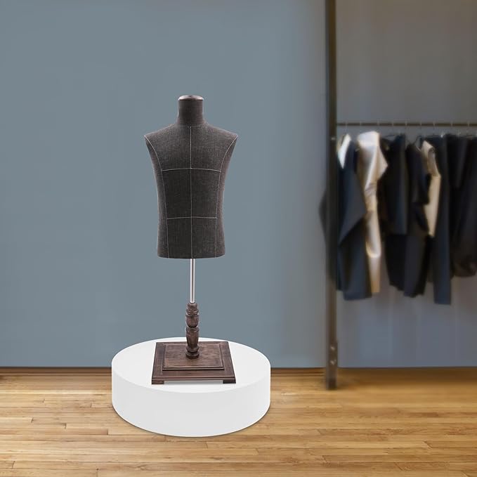 Round Mannequin Display Pedestal Stands, 23.6×5.9In Platform Base Stands, Load Capacity 220lbs, Round Display Pedestal Stand for Clothes Stores, Boutiques