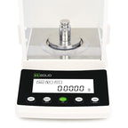 U.S. Solid 0.1mg Analytical Balance, 220g x 0.0001g, Lab Electronic Scale with Automatic Internal Calibration, Electromagnetic Transducer, RS232, Overload Protection, Piece Counting, 4 Weighing Units