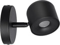 Aisilan Black 7W Dimmable Modern Wall Sconce Fixture LED Adjustable Wall Spotlight Aluminum Bedside Reading Lighting Warm White 3000K