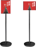 Adjustable Pedestal Floor Standing Sign Holder Stand,Outdoor Indoor Standing Display Poster Holder Stand For Businesses, Advertising,Menu,Guide signs A4(8.3x11.7in)-Black