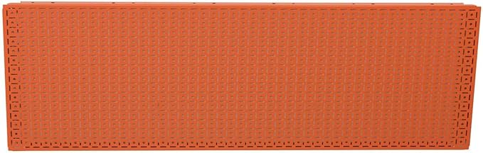 OmniWall Modular Metal Pegboard System, 16x48 inches, Steel Construction, Wall-Mounted Tool Storage (Orange, Horizontal)