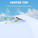 MASTERCANOPY Durable Pop-up Canopy Tent with 1 Sidewall (8'x8',White)