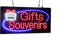 Gifts Souvenirs Sign, 19"x10", 48x24cm, TOPKING, LED, Neon, Florescent, Signage, Signboard, Display, Billboard, Screen, Grand Opening, Gift