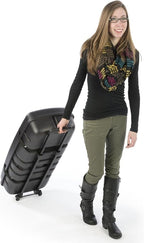 Displays2go 16.4 x 39 x 9 Inch Trade Show Travel Carrying Case, ABS Plastic Shell (TSCA1738)