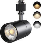 VANoopee 3-Color in 1 20W H Track Lighting Heads Dimmable Flicker Free Bright LED Track Lighting Fixtures for Accent Retail Kitchen Artwork, Linear Track Light H Type - CRI90+ 36° 20W Black