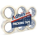 ADHES Super Clear Packing Tape, 6 Rolls x 1.88 Inch x 55 Yards, 2.7 mil Heavy Duty Shipping Tape Strong & Durable Package Tape for Shipping, Moving, Mailing and Sealing