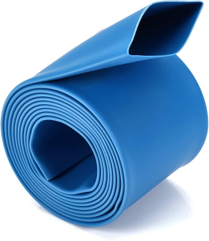 Chanzon 2:1 Ratio 1/2" (12mm) Heat Shrink Tubing 3.3Ft Roll (1M Total Length) Blue Polyolefin Sleeving Wrap Shrinking 2 to 1 1pcs
