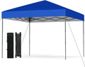 Tangkula 10x10 FT Pop Up Canopy, UPF50+ Portable Outdoor Tent with 8 Stakes, 4 Wind Ropes, Carrying Bag, Foldable Canopy Tent for Beach Party Event Camping