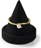 Oirlv Microfiber Single Bracelet Display Stand Professional Jewelry Stand for Bangle Bracelet Watch (Black,Microfiber)