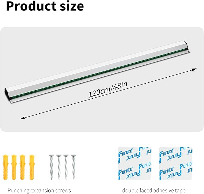 CjgyzTicket Holder for Restaurant, 36/48/60 inches, Restaurant Order Holder，Durable and Easy to use, Suitable for Commercial Kitchens, cafes, Fast-Food(48 Inch, 2 Pcs) (48 Inch)