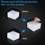 6Pcs White Buffet Risers Acrylic Boxes Display Risers Food Risers for Buffet Table Display Riser for Platter Parties Weddings Catering Dessert Collectibles Figures Show ( 6''x7''x8'')