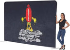 Custom Straight Tension Fabric Display Backdrop, Step and Repeat Backdrops for Events, Trade Show Display Backdrop Booth (Graphic Only, 10x8ft Double Sided Print)