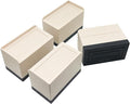 Bed Risers, 3 Inch Heavy Duty Adjustable Furniture Lifts Leg Extenders for Bed Desk Table Couch Frame Feet Accessories, Supports up to 1300 Lbs (Beige, 4 Pack Set)