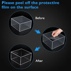 6Pcs Clear Buffet Risers Acrylic Boxes Display Risers Food Risers for Buffet Table Display Riser for Platter Parties Weddings Catering Dessert Collectibles Figures Show ( 6''x7''x8'')