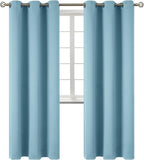 BGment Room Darkening Curtains 84 Inches Long - Grommet Thermal Insulated Drapes Window Treatment Curtains for Bedroom, 2 Panels, 42 x 84 Inch, Greyish Blue