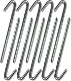 Steel Tent Stakes Heavy Duty Ground Stake, Metal Stakes to Anchor Commercial Inflatables, Outdoor Camping Canopy, Fence, Garden Tent Accessories, 1/2" Diameter x 18" Length, 4 Pack