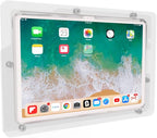 TABcare Anti-Theft Acrylic VESA Enclosure for Apple iPad 10 10.9" 2022, iPad 11" 2025 A16 with Free Wall Mount Kit & 90-Degree Angle USB C Charge Cable (Clear)