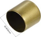 uxcell 10pcs Rubber End Caps 36mm ID Vinyl Round End Cap Cover Screw Thread Protectors Gold