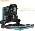 Cordless LED Work Light Compatible with Makita 18-20V Battery, Magnetic Base for Under Hood, 4000 LM 25 W Brightness Adjustable, Flickerless, (Light Only/Charger Not Included)