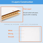 17x11x3" Shipping Boxes 20 Pack White Corrugated Cardboard Mailing Boxes for Small Business - Flat Literature Mailer Packaging Supplies