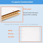 Shipping Boxes 12x9x4 Inches 25 Pack Corrugated Cardboard Mailing Boxes for Small Business - Medium White Literature Mailer Packaging Supplies