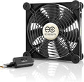 AC Infinity MULTIFAN S4, Quiet 140mm USB Fan, UL-Certified for Receiver DVR PlayStation Xbox Computer Cabinet Cooling