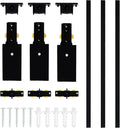 VANoopee H Track Lighting Rails Kit, 10FT H Type Track Rails Black with End Caps and Live End Feed Connector, Compatible with Single Circuit 120V H Style Track System