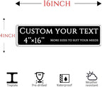 Custom Sign,street signs customized，Aluminum Weatherproof Metal Sign Multiple Sizes,Reflective， Customize for school, Business, Workplace, office, Home, Delivery Signs(4 * 16 Inch)