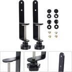Metal Pegboard Hooks Set Sturdy Pegboard Bracket Clips for Easy Installation, Organizing Small Utensils Crafts, Black, Home Use