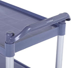 3 Tier Utility Cart Rolling Tool Cart, Heavy Duty Commercial Service Tool 330lbs Load Capacity, Mechanic Tool Storage Organizer for Warehouse Garage M Gray, Equipped with 4