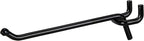 Presa Heavy Duty Black Steel Peg Board Shelving Hooks, 4-Inch, 50-Pack