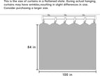 Room Divider Curtains Flexible Ceiling Tracks set Curtain track Ceiling Mount Blackout Curtain for Living Room Bedroom Ceiling Curtain Rod Privacy Dividers Panel W100xH84 Light Grey Drape&Black rail