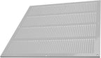 Repa Market Air Vent Cover 16x16 Inch (Outer Dimensions) White Galvanized Steel Louvered Grill Cover with Mesh Screen/Wall or Ceiling Vent/HVAC Register for Indoor and Outdoor Ventilation