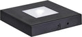 EUSTUMA LED Light Base Square Display Stand In A Variety of Colors,Lighted Up Stand Color Changing LED for 3D Glass Crystal Art,Holiday Party Decoration. (Large black, Large)