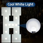 Marquee Letters 4 Feet Tall Large Light Up Letters Baby Shower Decorations Wedding Engagement Happy birthday White Party Decorations Marry Me Sign Big Cardboard Backdrop H