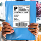 POLYSELLS 200 pcs 12x15.5 Inches Blue Poly Mailers Shipping Envelopes, Strong Adhesive Sealing, Waterproof, and Tear-resistant Postal Mailing Bags for Small Business, Clothes, Non-Fragile Items