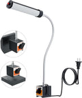 24W LED Magnetic Work Light, 2400 Lumen Flexible Gooseneck Work Light with Adjustable Magnetic Base, Industrial Light for Lathe CNC Milling Drillpress Sewing Machine (Heavy-Duty Magnetic)