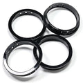 4 pcs Black Snap Bushing 2-1/2" (63 mm) Mounting Diameter, Plastic Cable Hole Grommets for Wiring, Round Nylon Snap in Locking Electrical Wire Cord Hose Tubing Bushings Grommets Protectors