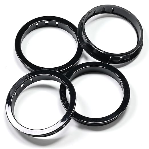 4 pcs Black Snap Bushing 2-1/2" (63 mm) Mounting Diameter, Plastic Cable Hole Grommets for Wiring, Round Nylon Snap in Locking Electrical Wire Cord Hose Tubing Bushings Grommets Protectors