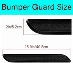 Anti-Collision Patch Car Bumper Guard Strip Anti-Scratch Bumper Protector Trim Universal Rear Bumper Protector Car Door Edge Guards Car Side Door Edge Guards Protector (Black-4Pack)