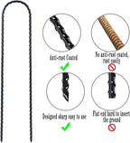 Trampolines Wind Stakes 24 Pack, 12 Inch Heavy Duty U Shaped Rebar Stake Ground Anchors Galvanized Steel Safety Trampoline Anchors for Garden Decoration, Camping Tents, Soccer Goals, etc