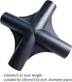 4 Way Connector, Tent Joint Outdoor Tent Replacement Connector,Canopy Parts Spare Parts, Portable Connector Tent Pole Connector