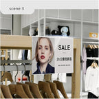 Self Adhesive Label Holder Acrylic Price Tag Displays Sign Holder Clear Table Counter Top Stand 2 Pack (（A4） 297*210mm/11.69*8.27 inches )