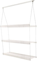 Hanging Acrylic Shelves for Windows (34" Wide, 3 Shelves - 46" Tall)