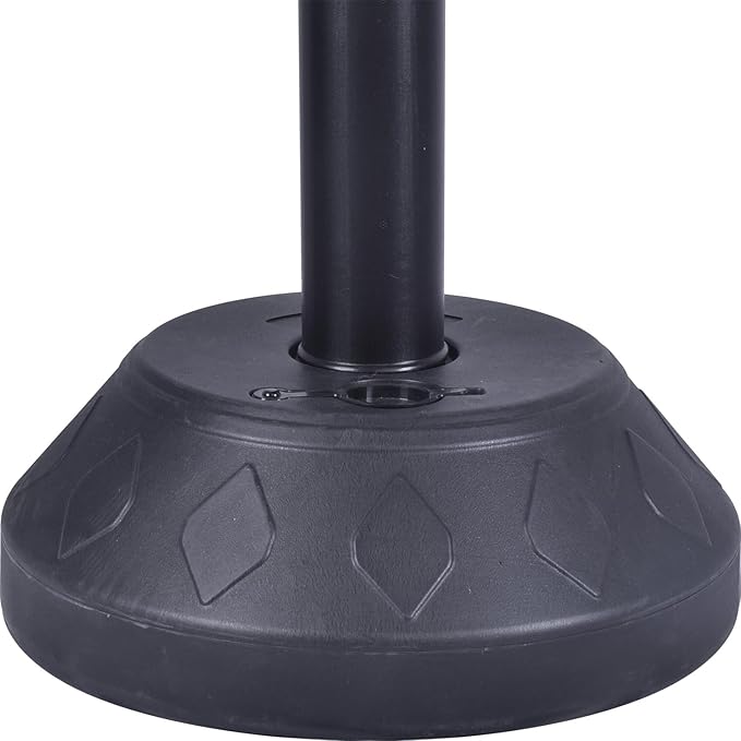 6 Pack Durable Sign Post and Water-Filled Base Set Kit - 13" DIA Stand with 41" Post - Bolts & Nuts for Hanging Signs, Portable Warning Sign Holder for Public Parking / Commercial / Recreational Use