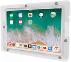 TABcare Anti-Theft Acrylic VESA Enclosure for Apple iPad 10 10.9" 2022, iPad 11" 2025 A16 with Free Wall Mount Kit & 90-Degree Angle USB C Charge Cable (Clear)