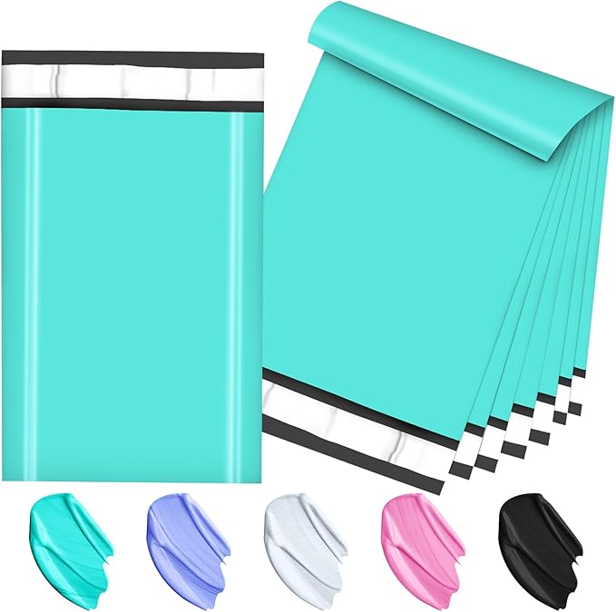 120PC Poly Mailers 6x9 Inch Teal Shipping Envelopes Bags Shipping Bags with Self Adhesive Waterproof and Tear-Proof Postal Poly Mailers