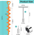 Ground Anchors Screw in, Heavy Duty Ground Trampoline Stakes High Wind Tent Stakes for Tent, Trampoline, Gazebo, Carport, Trap Anchor, Canopies, Swing Set
