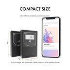 Smart Counter Retail People Counter - Infrared & Wireless, Battery Operated, with 2 Reset Protection Keys, Easy to Install, Black